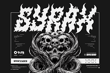 Syrax – Brutal Black Metal Typeface