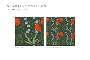 Floral patterns. Vibrant colors, a Pattern Graphic by oxygen_8 (Thumbnail 3 of 8)