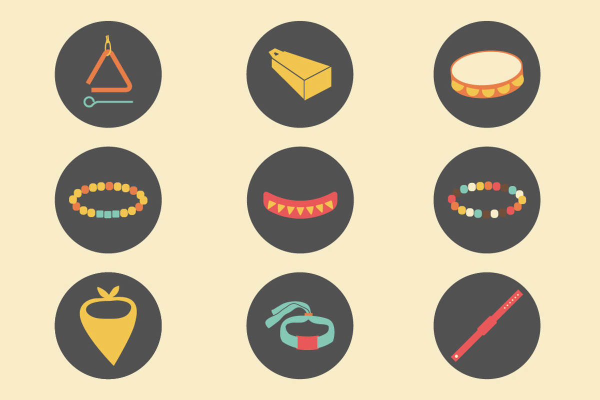 Things in Music Festivals-44 Vectors, an Illustration by Little Pixel Shop (Photo 3 of 5)