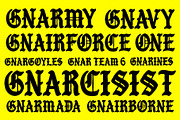 GNAR, a Blackletter Font by Loudoun Design Co. (Thumbnail 3 of 6)
