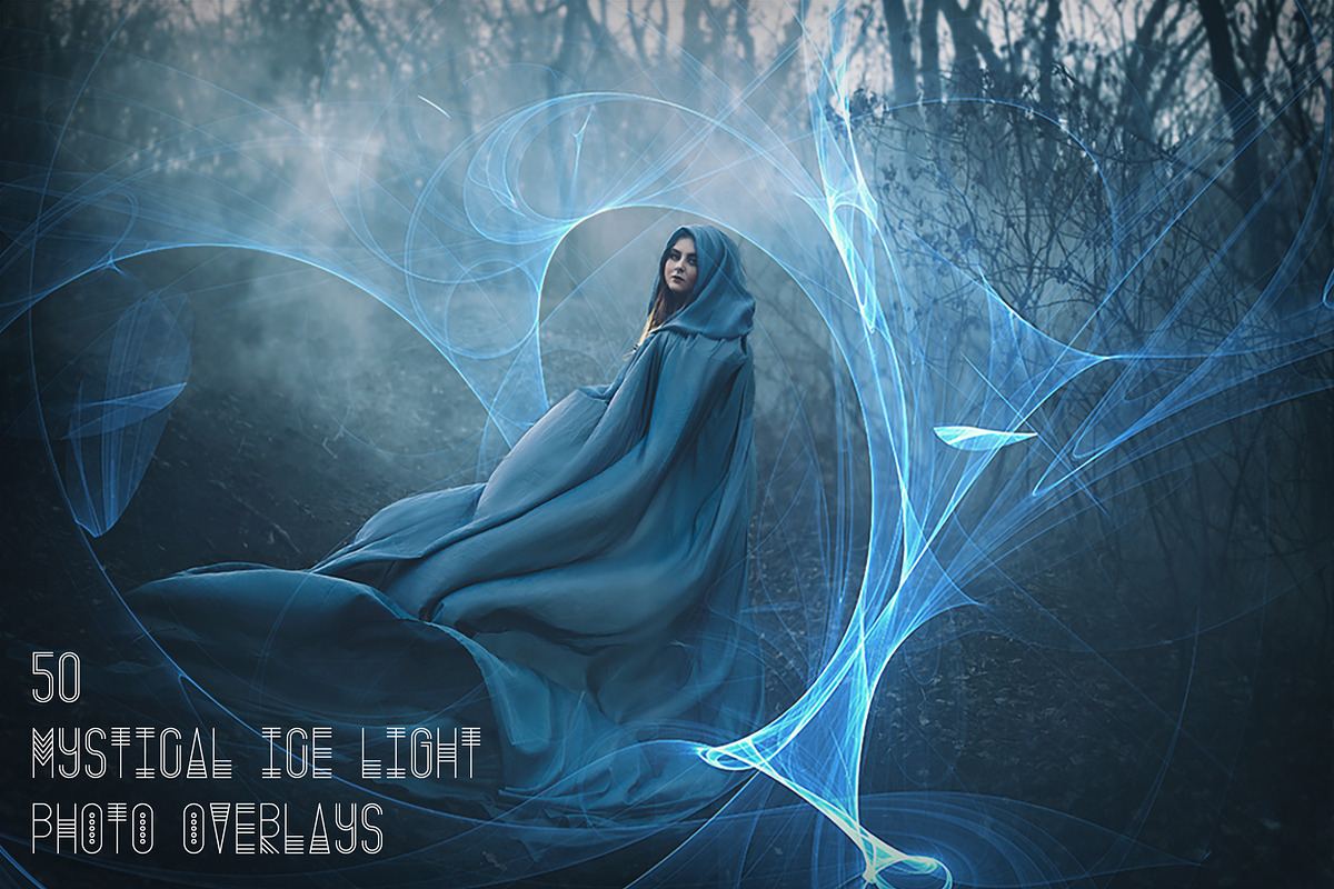 50 Mystical Ice Light Photo Overlays preview 6