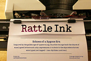 Rattle Ink — Vintage Typewriter Font, a Font by LetterStock (Thumbnail 1 of 6)