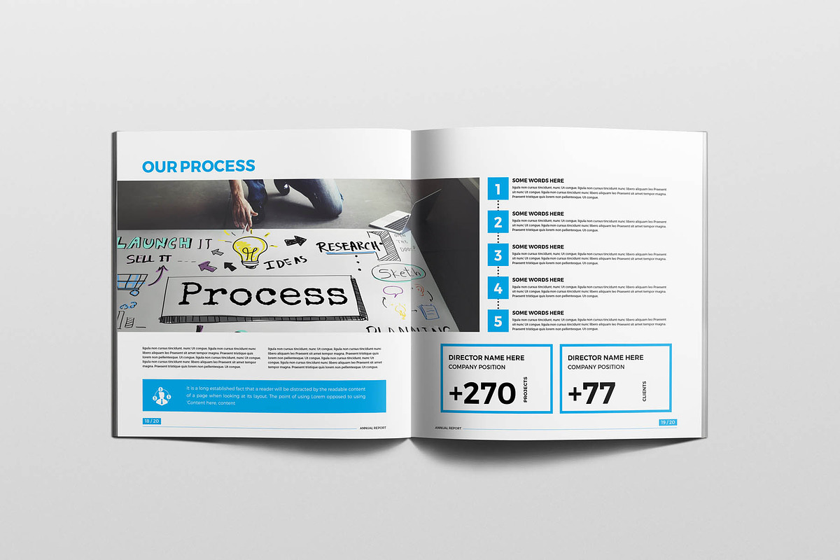 Square Annual Report Brochure, a Brochure Template by New Lines (Photo 6 of 10)
