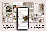 Flower Instagram Canva Social Media, a Social Media Template by Snapybiz (Thumbnail 6 of 10)