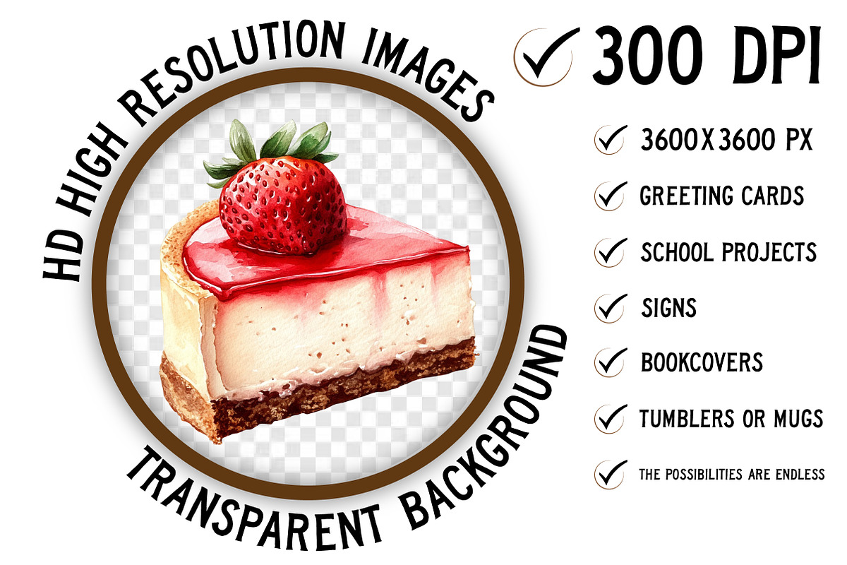 Watercolor Bakery Element Clipart, an Illustration by Craft Nest (Photo 4 of 4)
