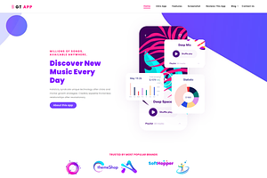GT App -App Showcase WordPress Theme