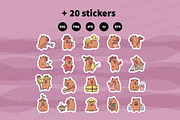 Kawaii Capybara Loves the Farm, an Animal Illustration by Palau (Thumbnail 12 of 12)
