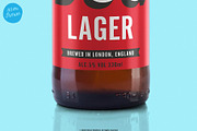 Beer bottle mockup, a Packaging Mockup by Itsmesimon (Thumbnail 5 of 6)
