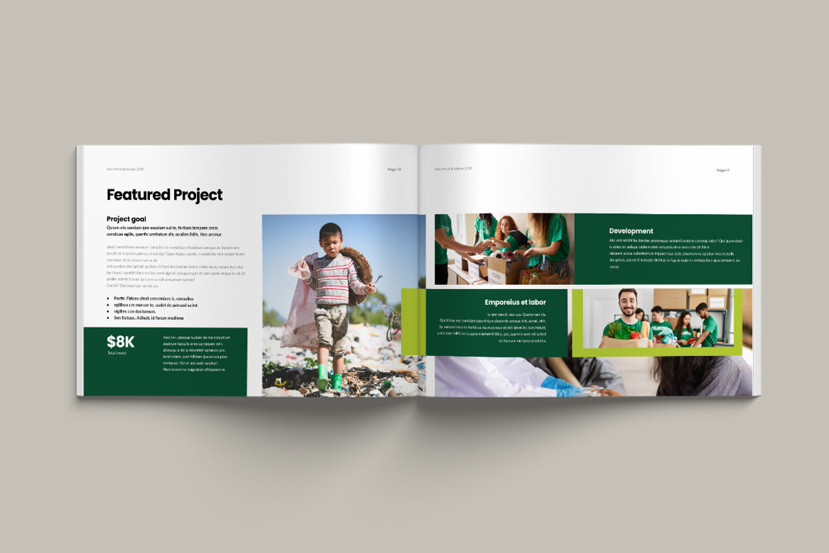 Charity Brochure Landscape, a Brochure Template by Pixelpick (Photo 6 of 9)