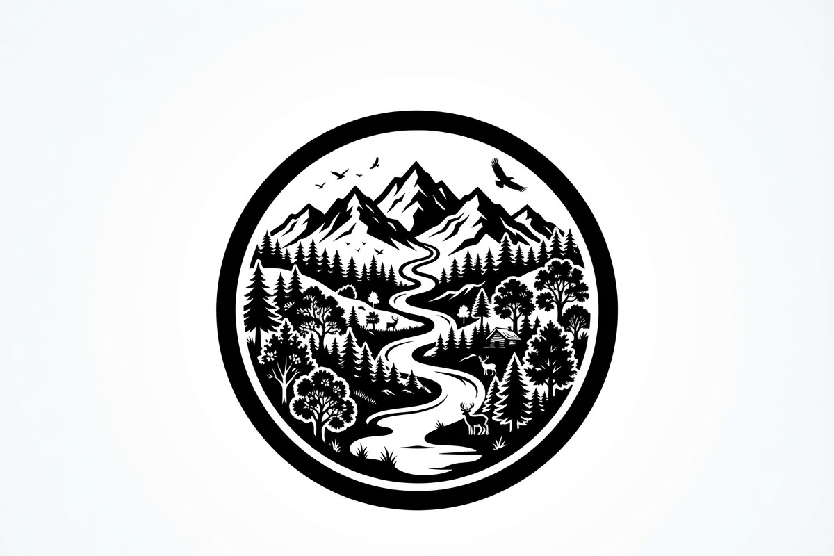 60 Eco Globe Landscape Silhouette, a Technology Illustration by Amazin_art (Photo 13 of 25)