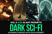435 MJ Dark Sci-fi Prompts: Vol 2, a Background Graphic by Sevenstyles (Thumbnail 1 of 15)
