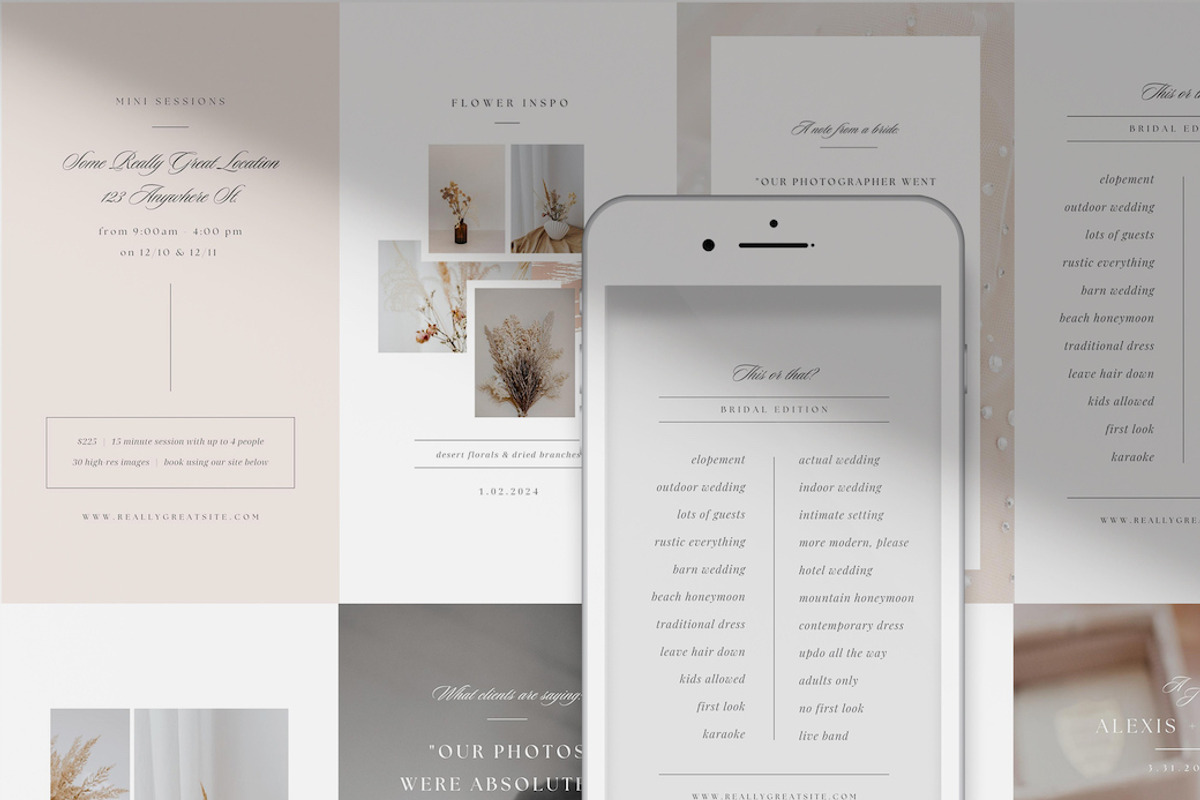 Canva Instagram Bundle for Canva, a Social Media Template by roselindoco (Photo 3 of 4)