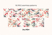 Sakura Blush Seamless Patterns, a Pattern Graphic by Anna Design Studio (Thumbnail 2 of 6)