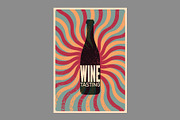 Wine grunge vector poster set., a Food Illustration by PoPaShop (Thumbnail 10 of 11)