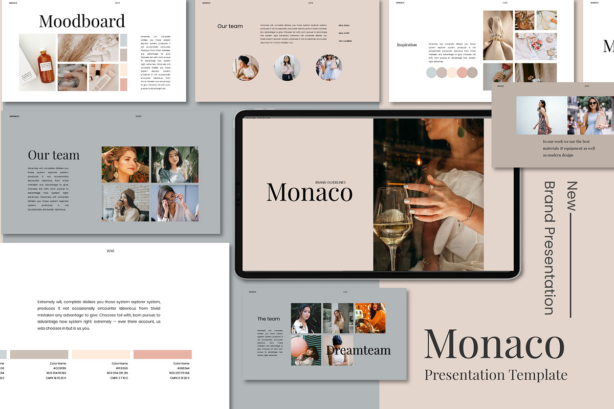 Monaco - Google Slides Template, a Presentation Template by Mox Design