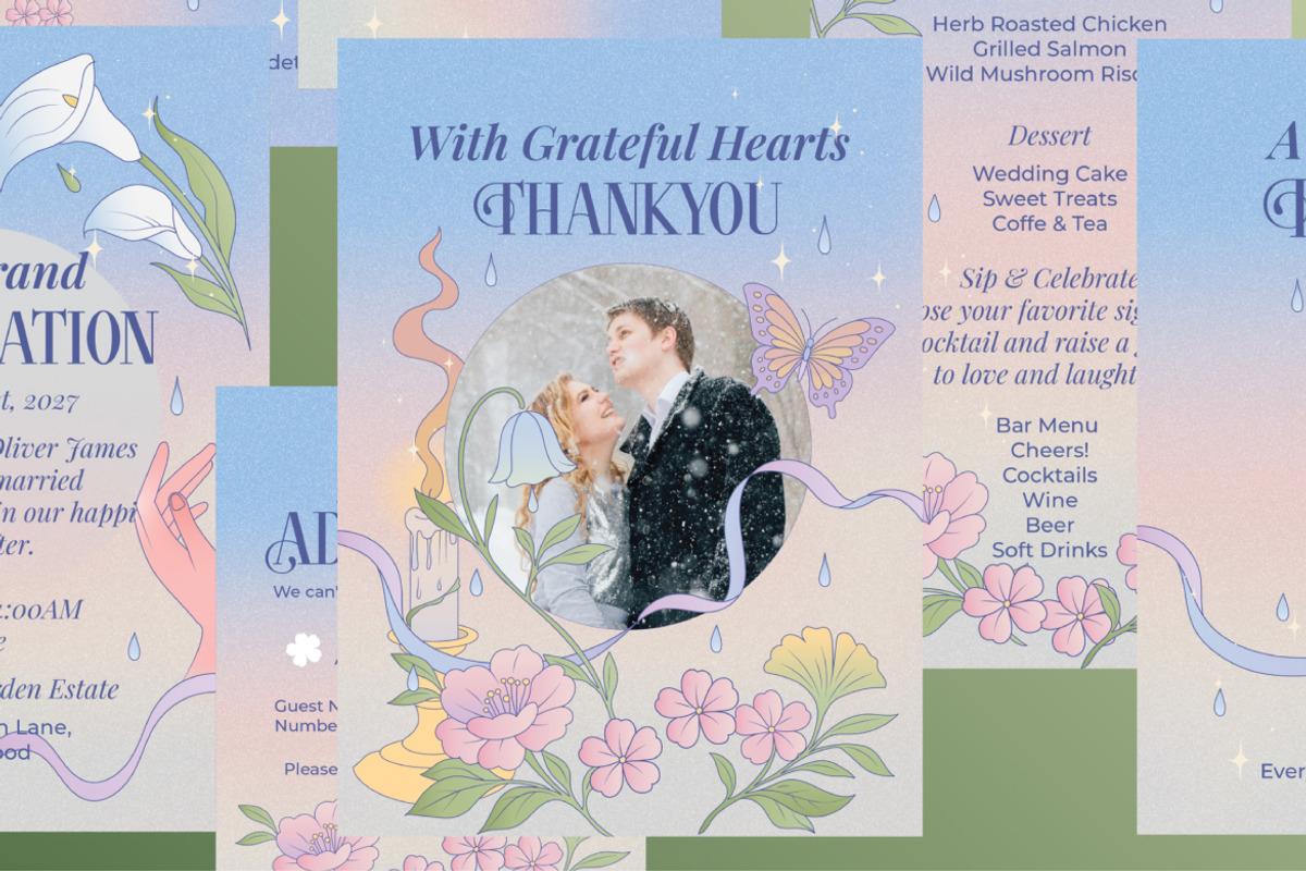 Whimsical Wedding Package - 7, an Invitation Template by Squirrel92 (Photo 6 of 7)