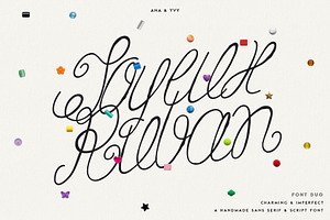 Ruban Soyeux Script & Sans Font Duo, a Handwritten Font by ana & yvy