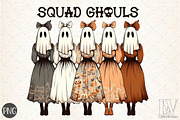Vintage Halloween Squad Ghouls Png, an Illustration by Libby Wishes (Thumbnail 1 of 6)