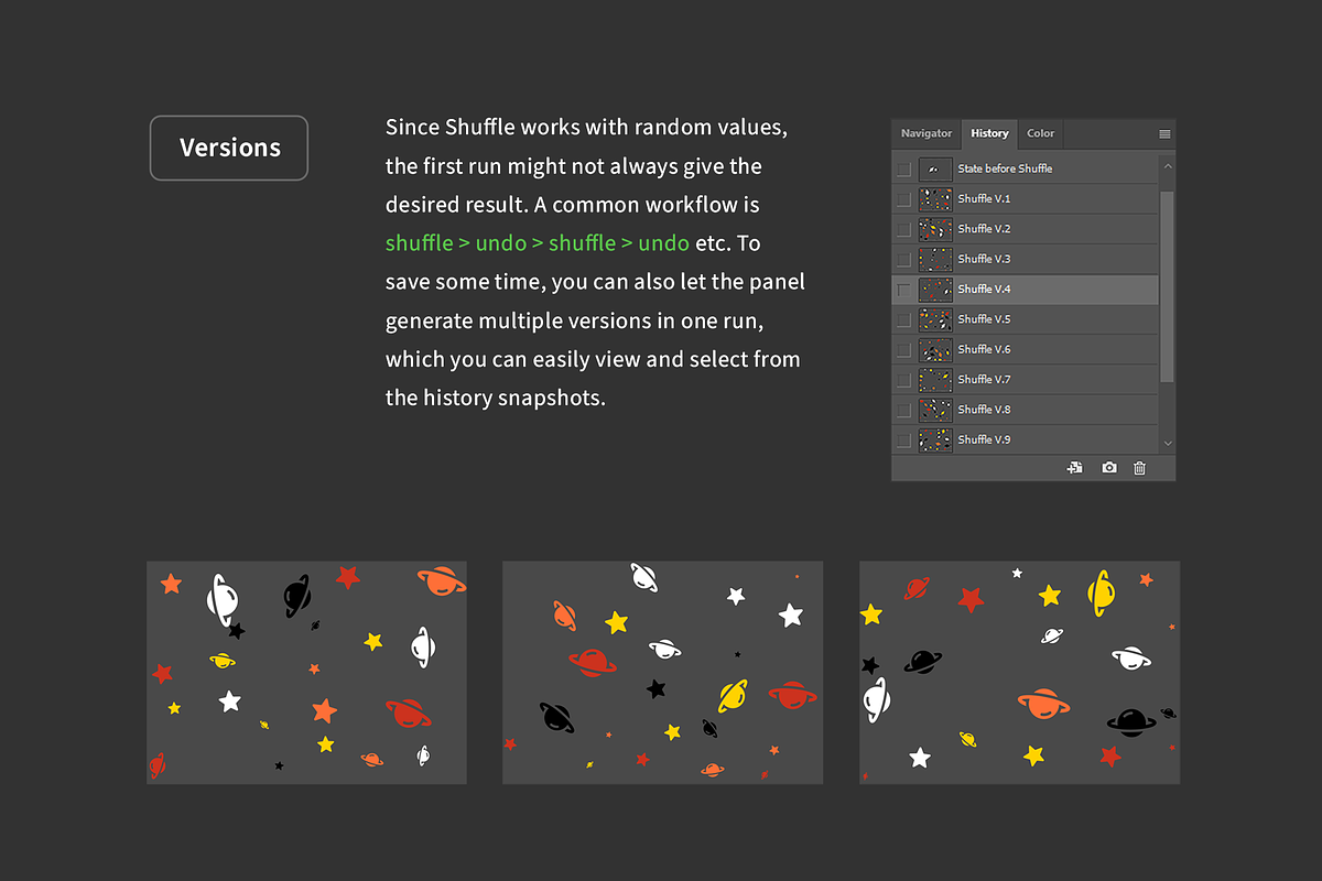 Shuffle Elements - Randomize Layers, a Plug-in Add-On by h3design (Photo 4 of 5)