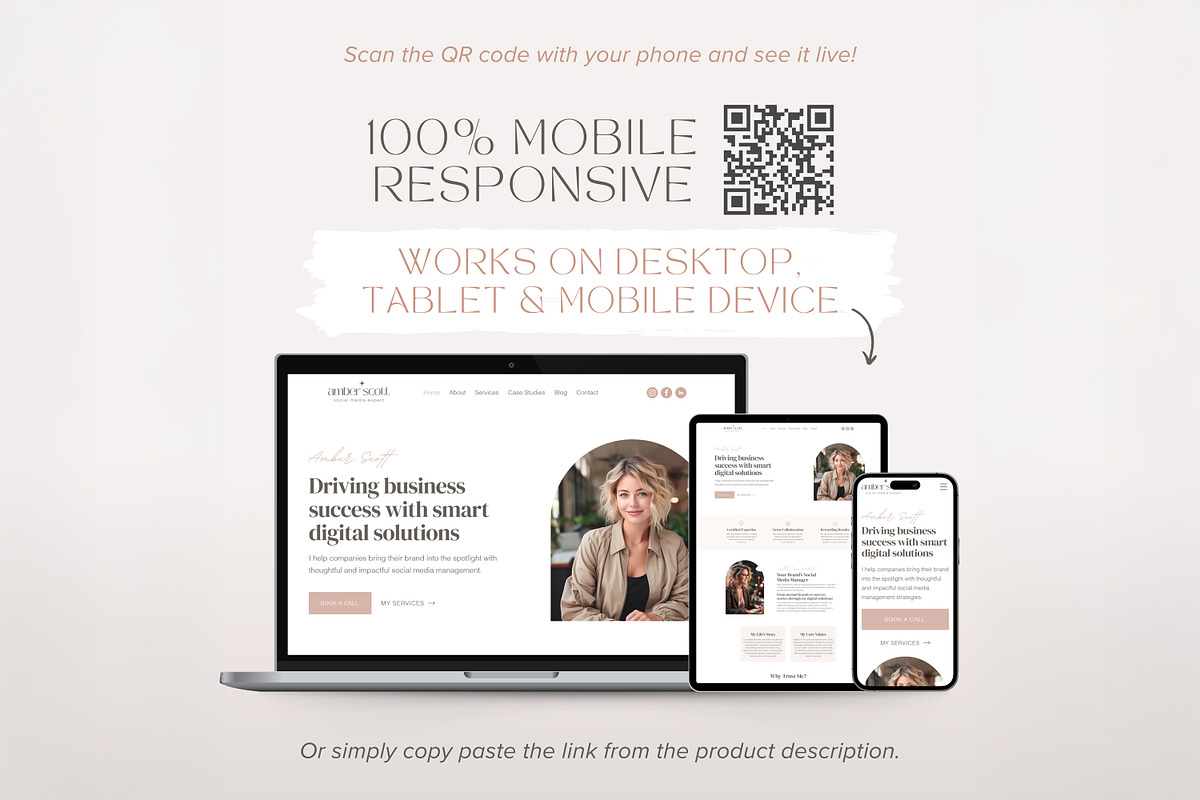Wix Template Social Media Manager preview 5