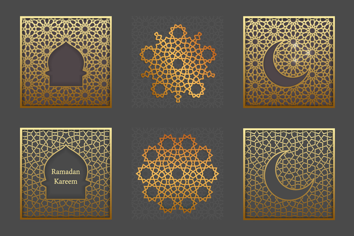 Islamic Arabic Gold pattern template, a Pattern Graphic by Yapanda (Photo 2 of 2)
