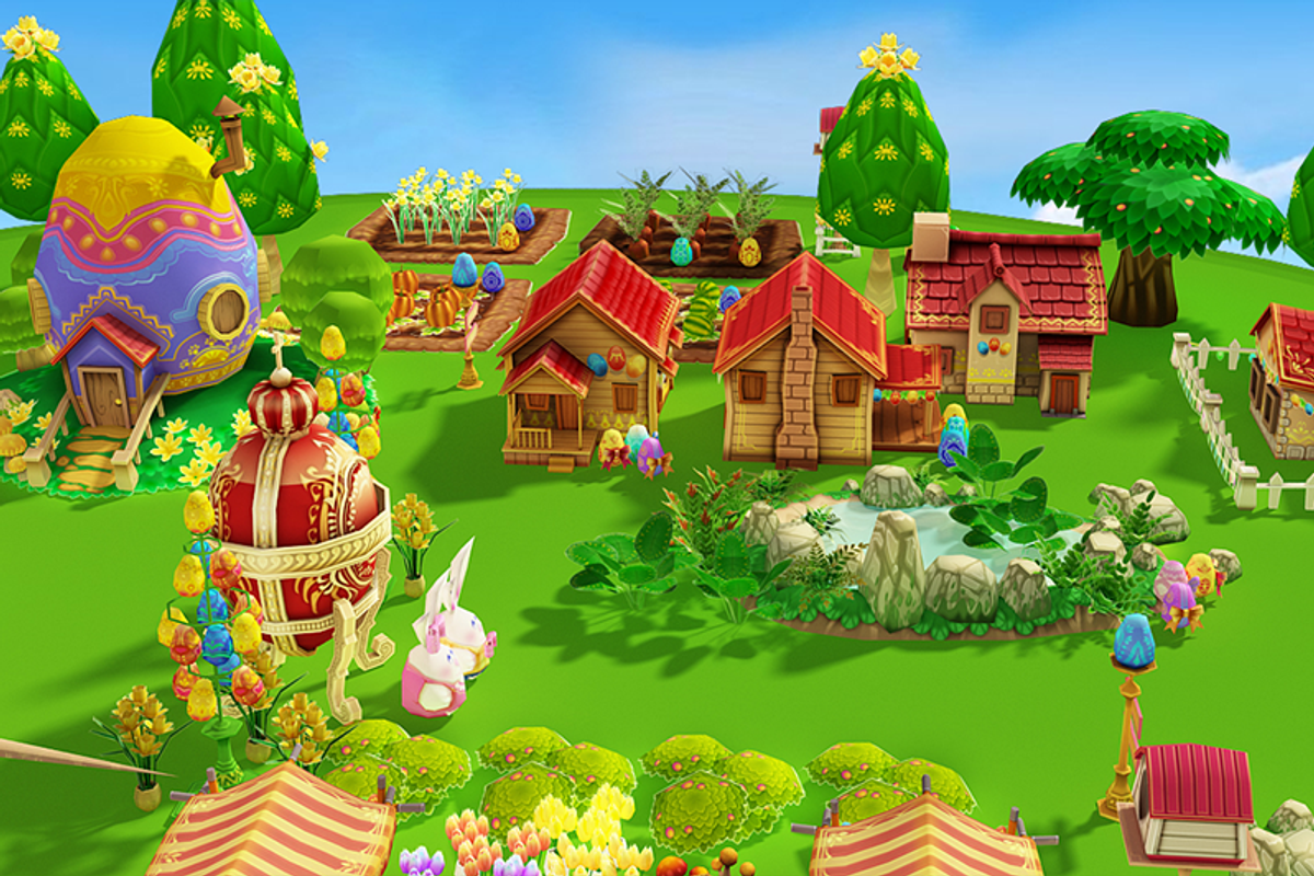 Cartoon Easter Village, an Environmental 3D Model by Souchenki (Photo 10 of 31)