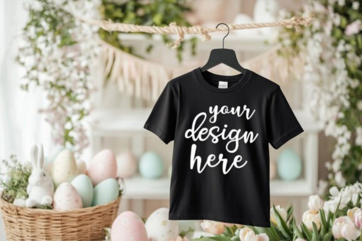 Easter Kids T-shirt Mockup Bundle 17, a Merchandise Mockup by Akrinity Digital (Photo 3 of 3)