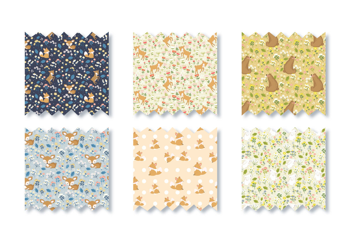 Forest and Garden Seamless Patterns, a Pattern Graphic by DrawStudio1988 (Photo 7 of 11)