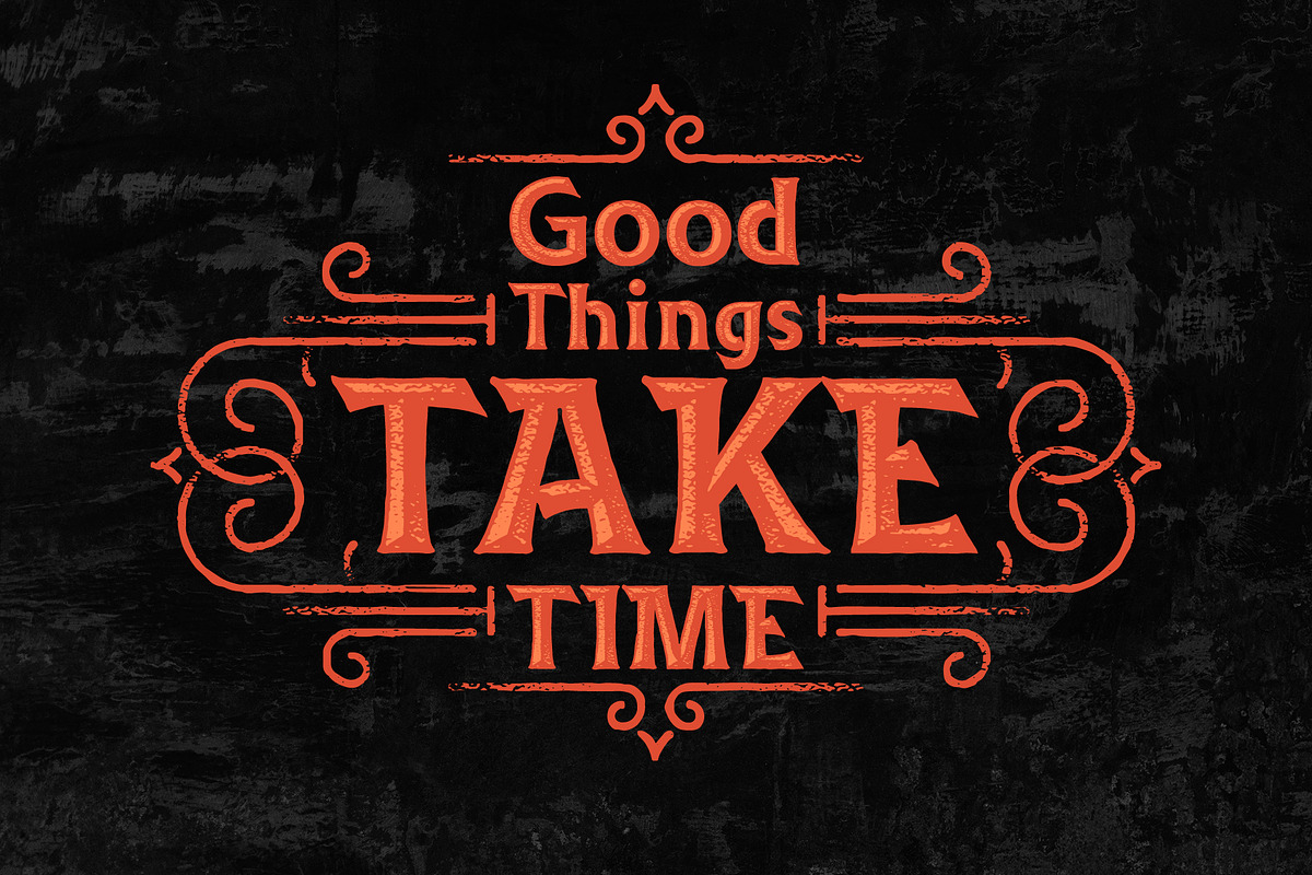 Rusted Bevel Typeface preview 3