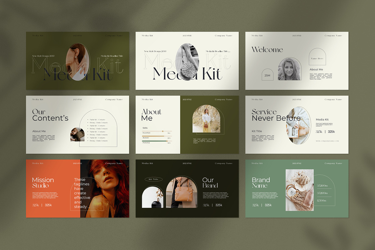Product Packaging / Media Kit, a Presentation Template by GoldenPixelStudio