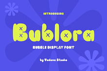 Bublora – Bubble Display Font