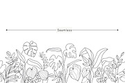 Minimal line flower botanical doodle, a Decorative Illustration by MooBeer (Thumbnail 7 of 8)