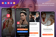 Barber Haircut, Salon & Beauty UI KI, an App Template by UX Design Master (Thumbnail 4 of 14)