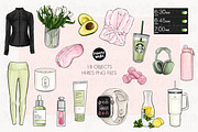 That Girl Clipart Bundle, a Healthcare Illustration by Parinaz Wadia Design (Thumbnail 8 of 10)