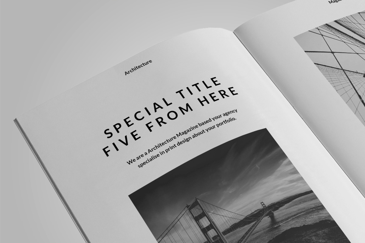 Architecture Magazine, a Magazine Template by Firtana (Photo 11 of 13)