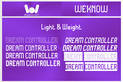 Dream Controller font, a Font by weknow (Thumbnail 7 of 8)