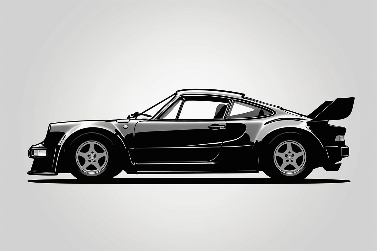 Sports Car Silhouette, an Illustration by balal (Photo 3 of 9)