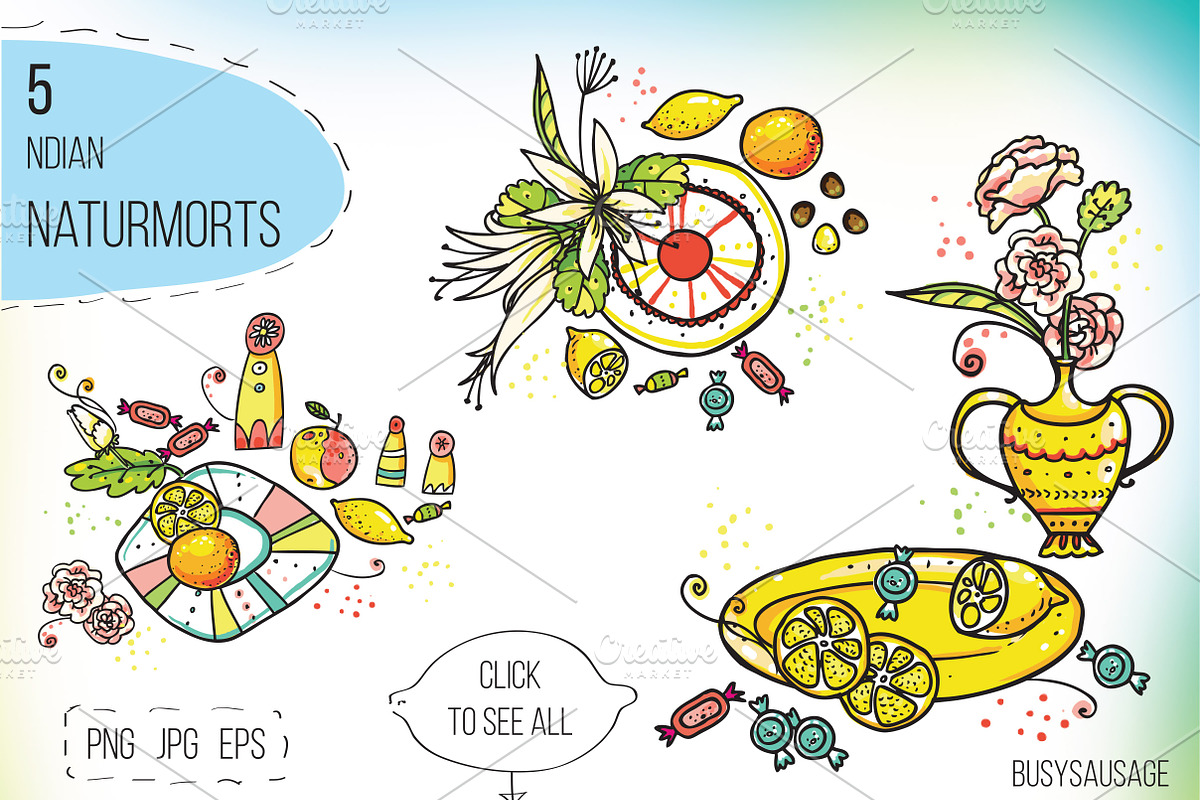 Big Indian Bundle - 145 objects, an Illustration by Zooza Art (Photo 6 of 24)