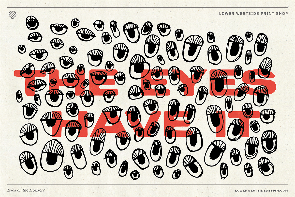 104 Hand-Drawn Eyes, an Illustration by Lower Westside Print Shop (Photo 1 of 5)
