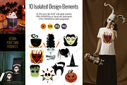 Creepy Creatures Halloween Set, a Pattern Graphic by MelanieTaylorARTIST (Thumbnail 3 of 7)