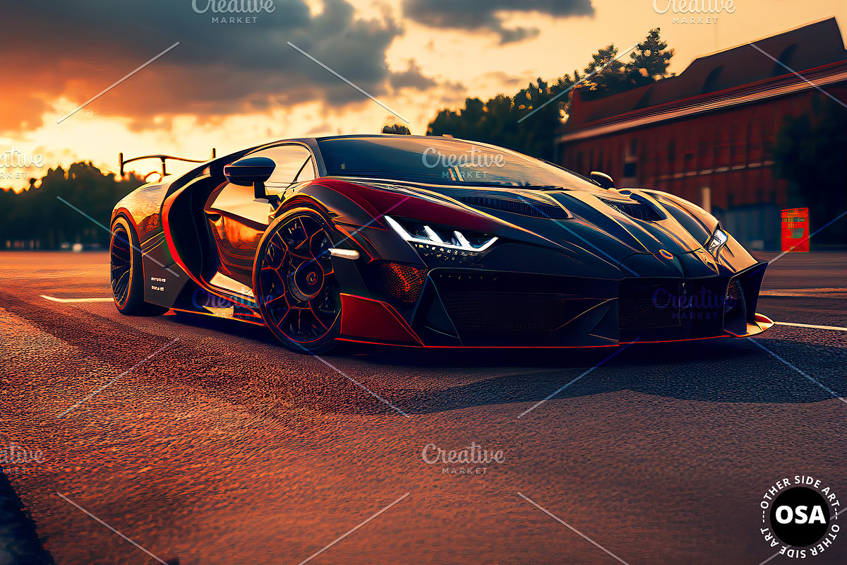 Supercar in the City Illustration, a Wallpaper Graphic by Other Side Art (Photo 7 of 8)