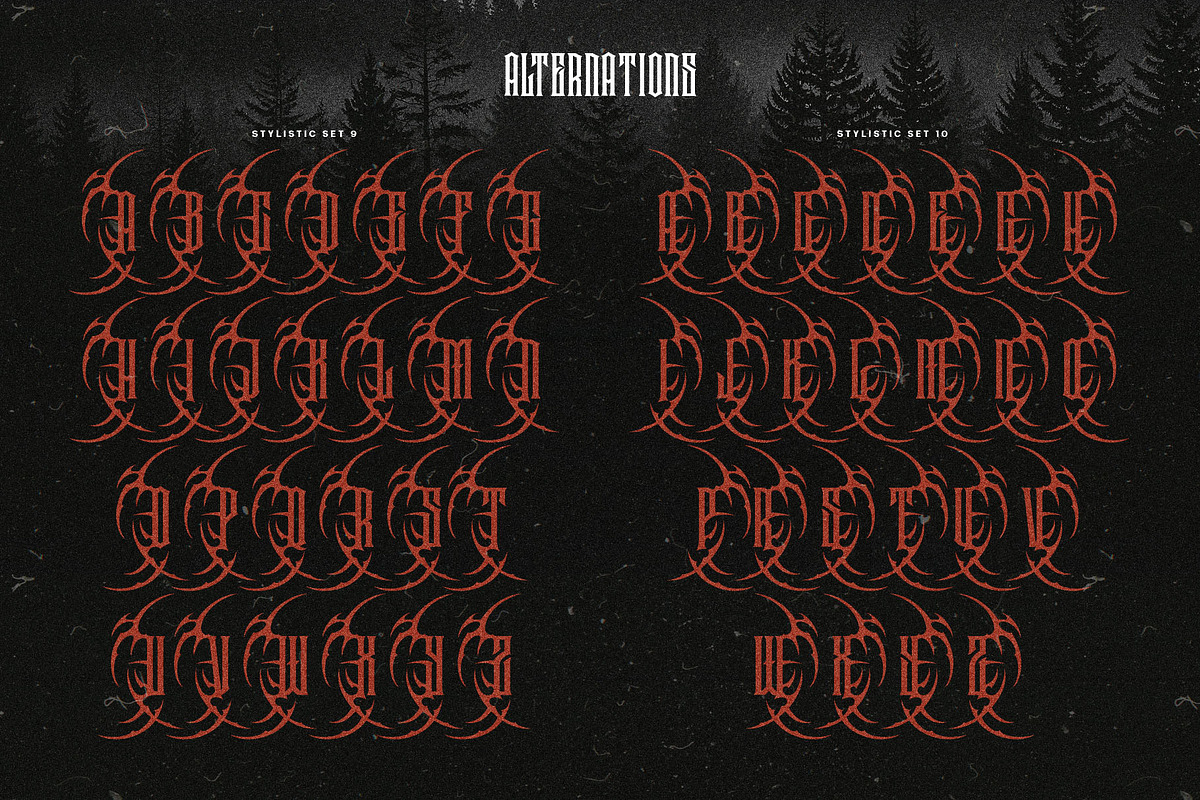 Bruno Back Typeface, a Blackletter Font by alit design (Photo 15 of 20)