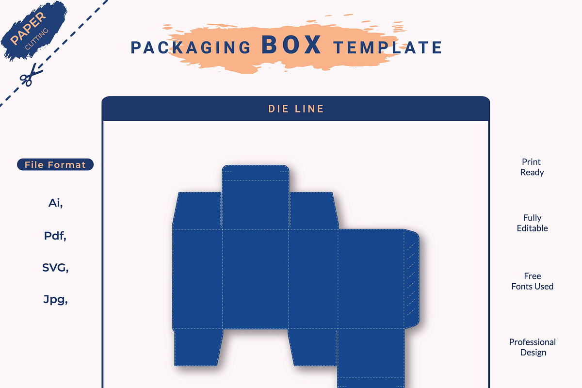 Product 3D Box Packaging Design, an Object Graphic by sumonuix