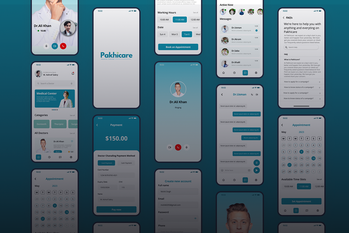 Pakhicare - Appointment App UI Kit, an UI Kit Template by piyush608 (Photo 6 of 7)