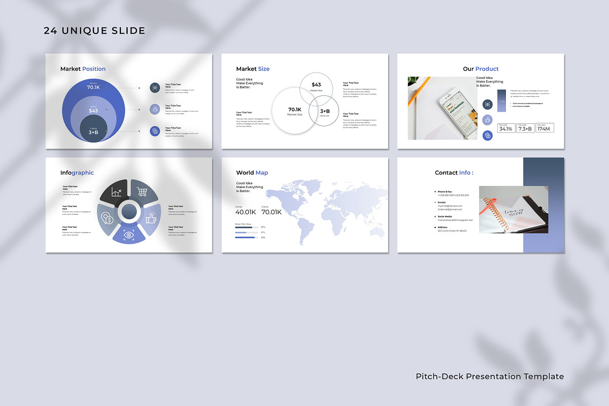 Pitch-Deck Presentation Template, a Presentation Template by Creative-Work (Photo 8 of 9)