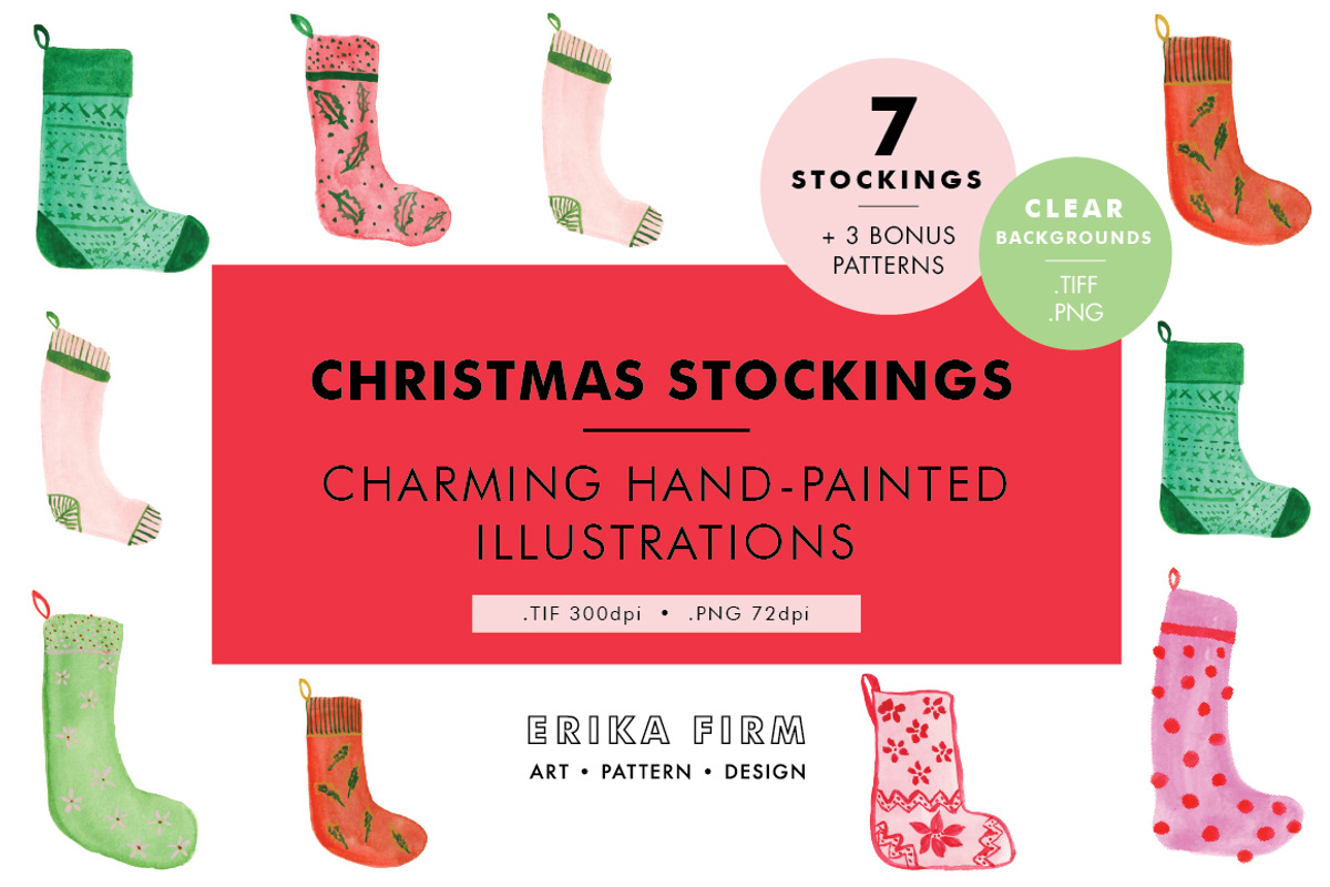 Christmas Stockings, a Graphic by Erika Firm (Photo 1 of 3)