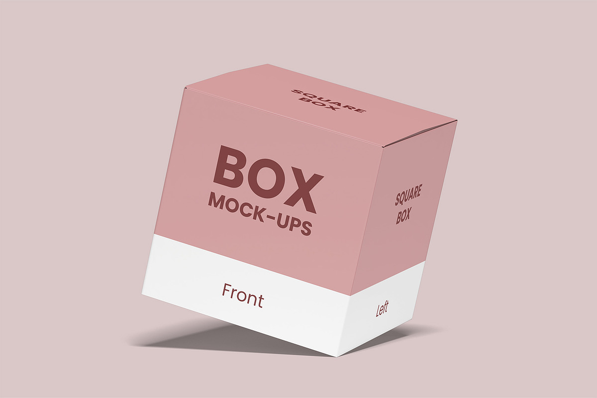 Square Box Mockups | Packaging, a Packaging Mockup by Compositing Studio (Photo 7 of 20)