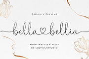 Bella bellia-Handwritten script Font, a Script Font by Sulthan Studio