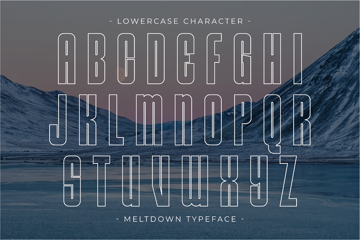Meltdown - Condensed Sans Serif, a Sans Serif Font by Pian45 Studio (Photo 6 of 8)