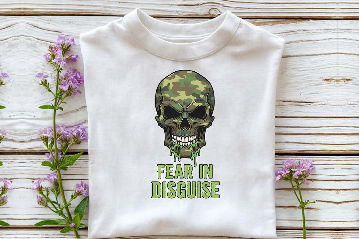Camo Skull Halloween Sublimation, an Illustration by DreamCafeArt (Photo 6 of 6)